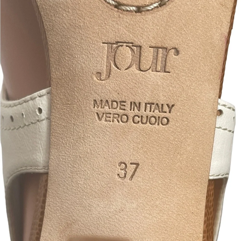 Jour leather lace up beige/tan heels‎ size 37(7)